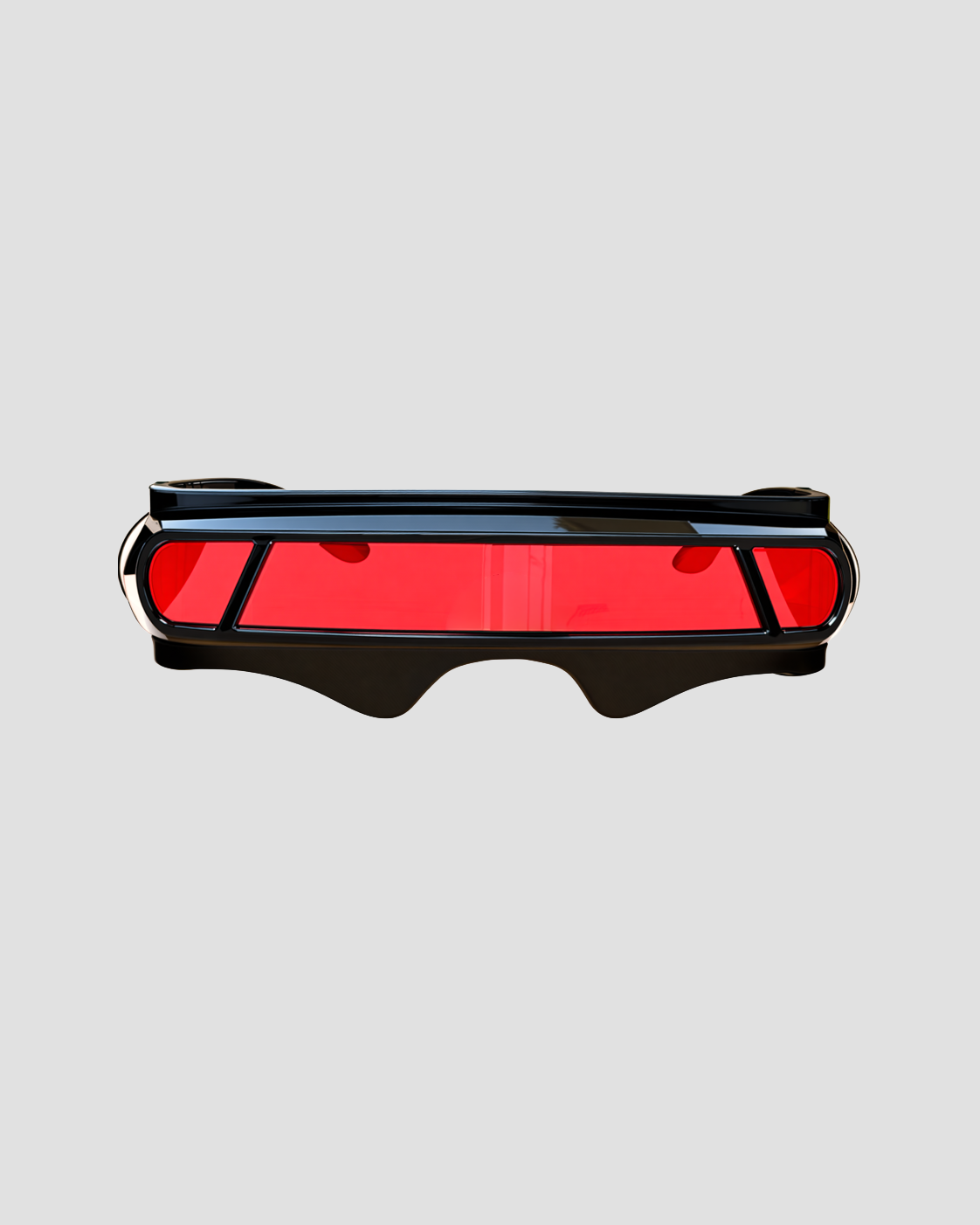 Lentes Futuristas Sci-Fi con Visor Rojo – Estilo Cosplay y Ciberpunk